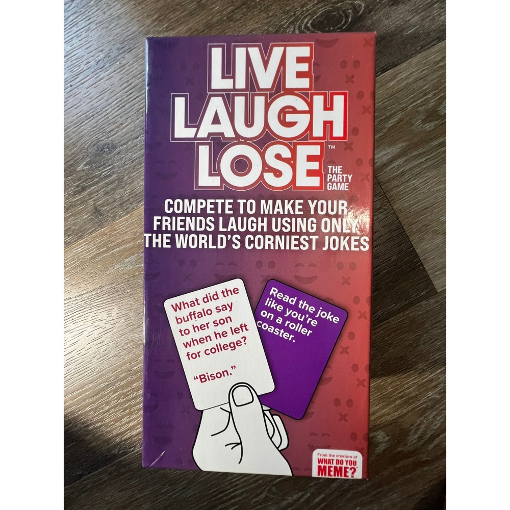 What Do You Meme? Live Laugh Lose Party Game Unisex OS Purple Red Corny Jokes
